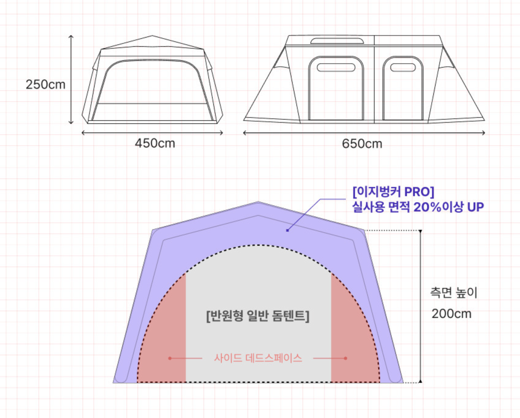 EASY BUNKER PRO 650 エアテント/URBANSIDE - TENT MONSTER RENTAL